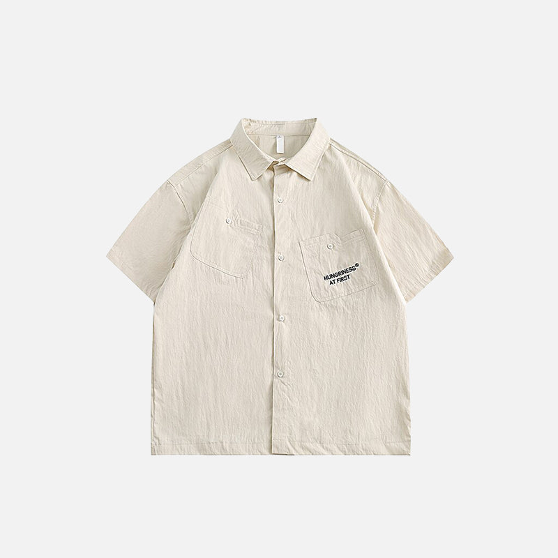 High Street Solid Color Shirt