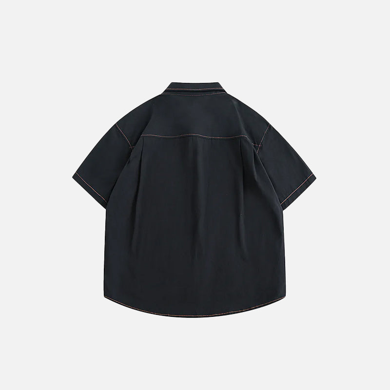 Oversized Solid Color Shirt