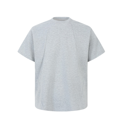 Madxmarx “Minimal Cut” Structured Short-Sleeve Tee - M / Grey