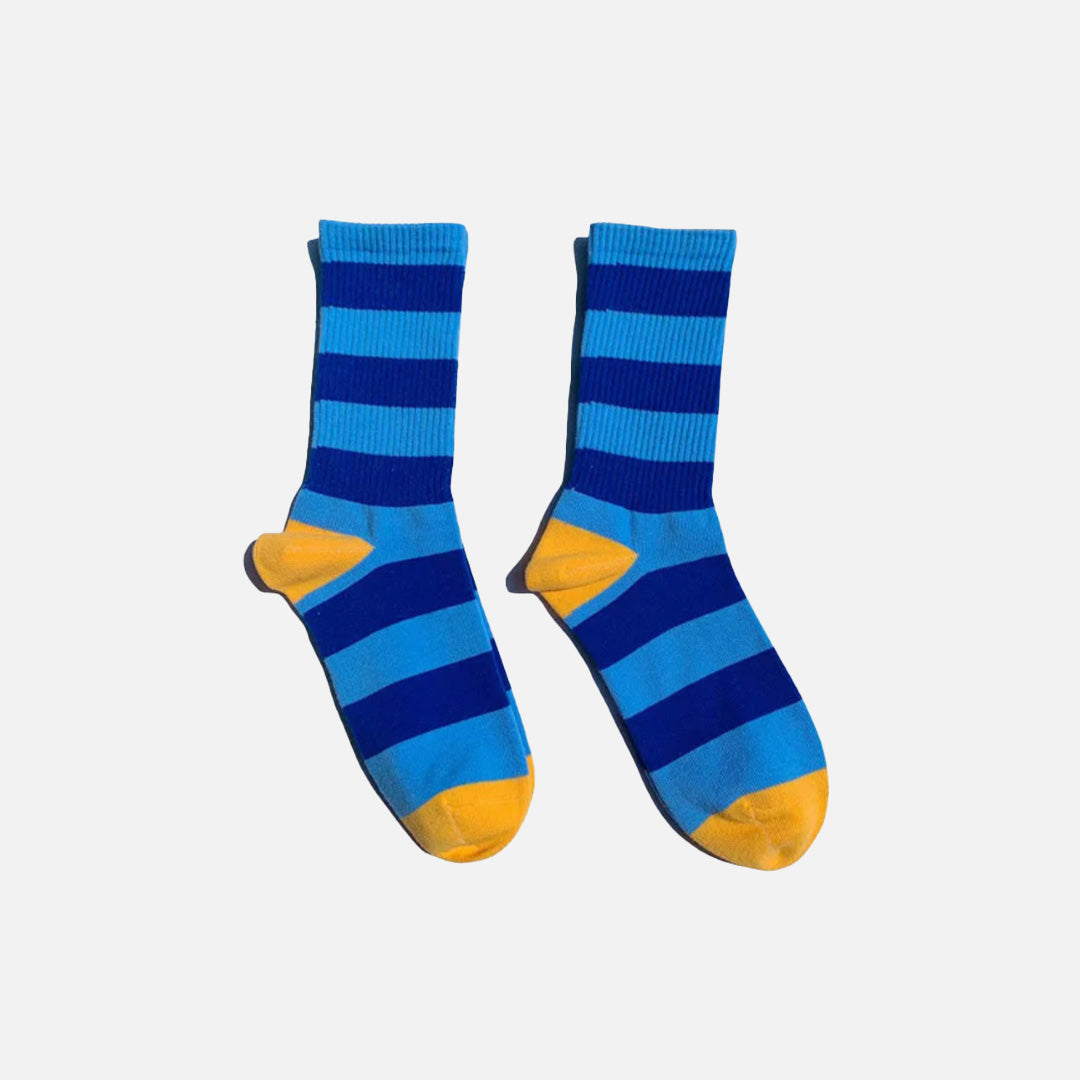 Bold Stripe Crew Socks