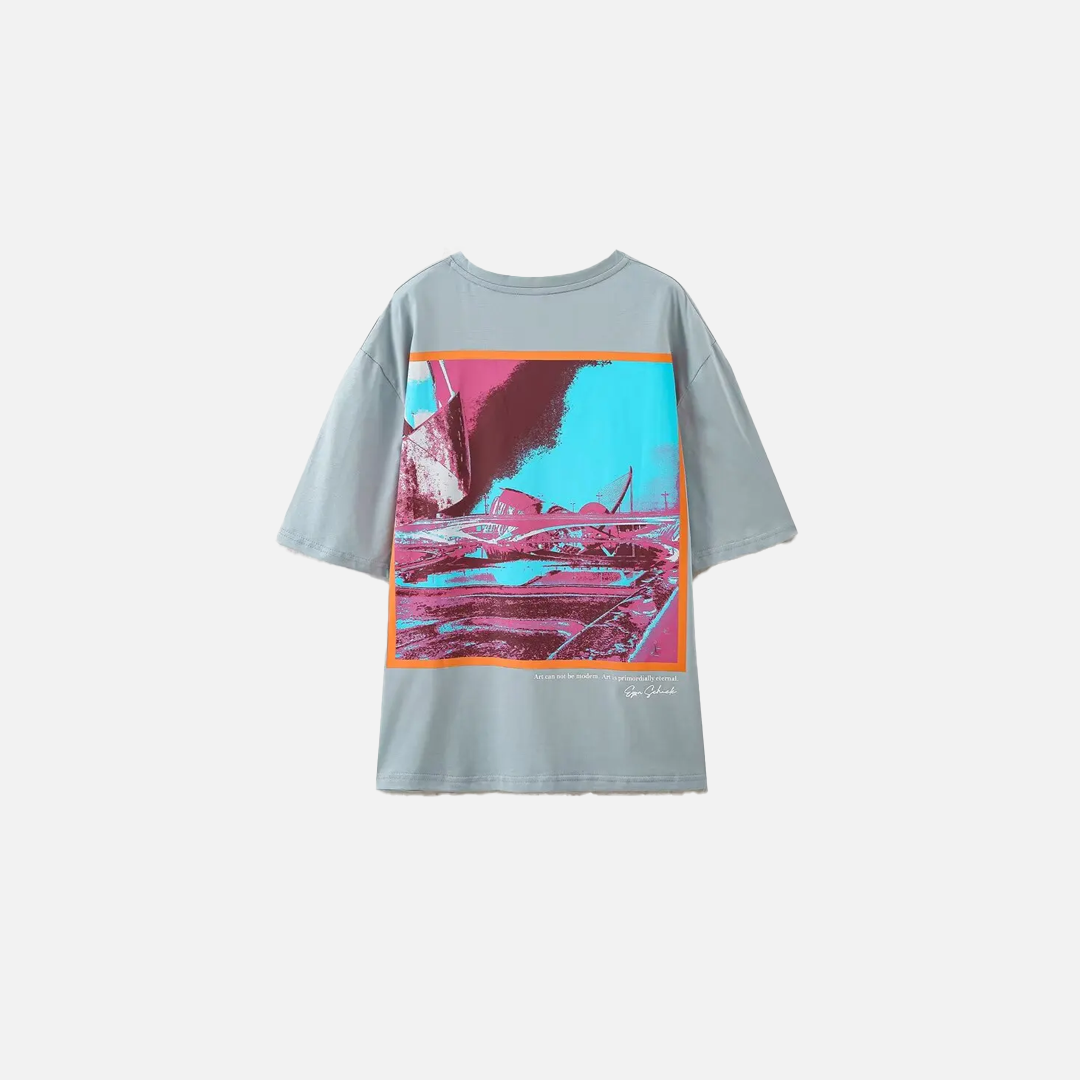Vibrant Cotton Print Short Sleeve T-Shirt