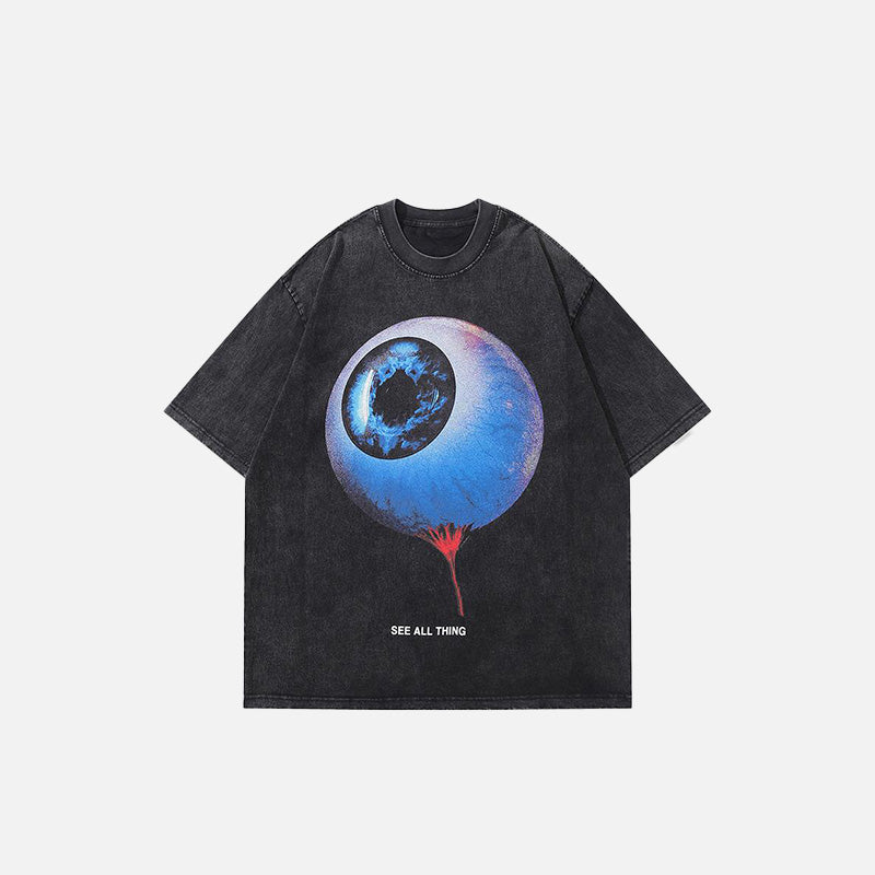 Washed Graphic Eye T-Shirt