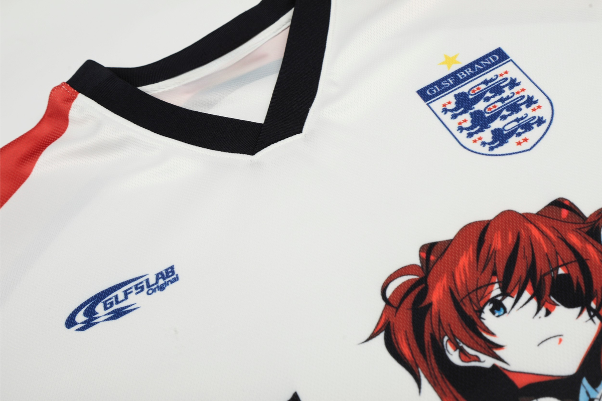 Madxmarx Anime Graphic Mesh Soccer Jersey