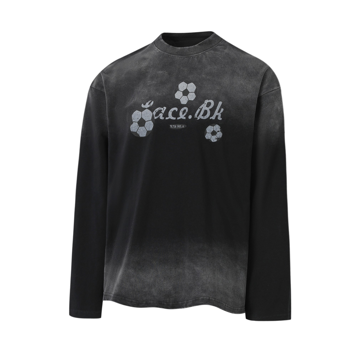 Madxmarx Gradient Soccer Graphic Long-Sleeve Tee