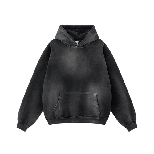 Conjunto de Moletom de Veludo com Tingimento Spray - preto / S / principal