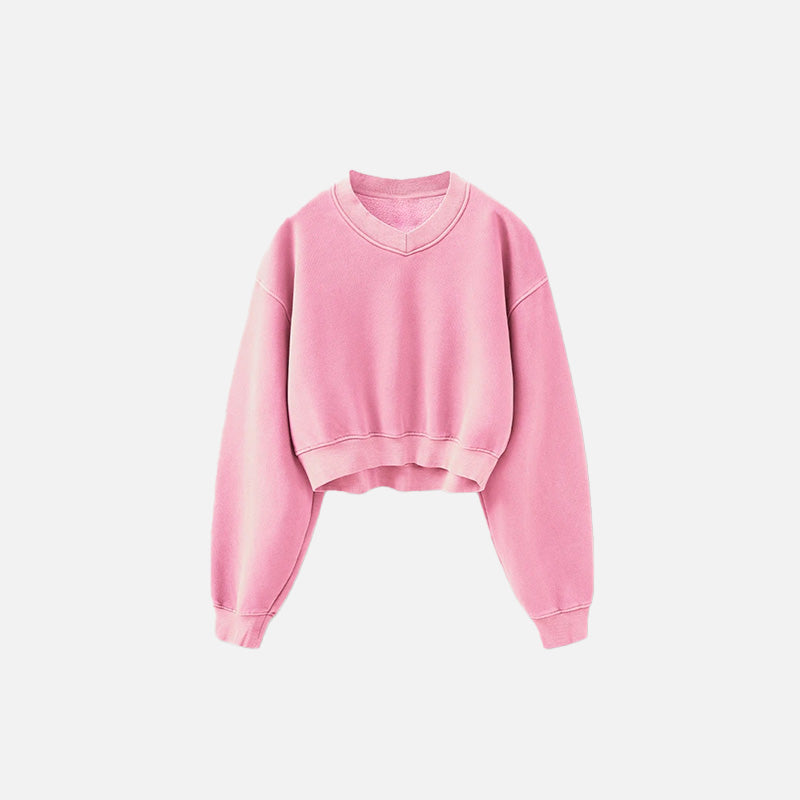 Women's Fleece Cropped Sweatshirt