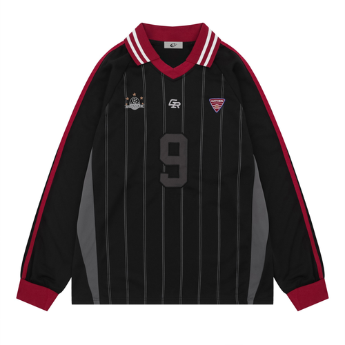 Camisa de Futebol Madxmarx Pinstripe Heritage - M / Preto
