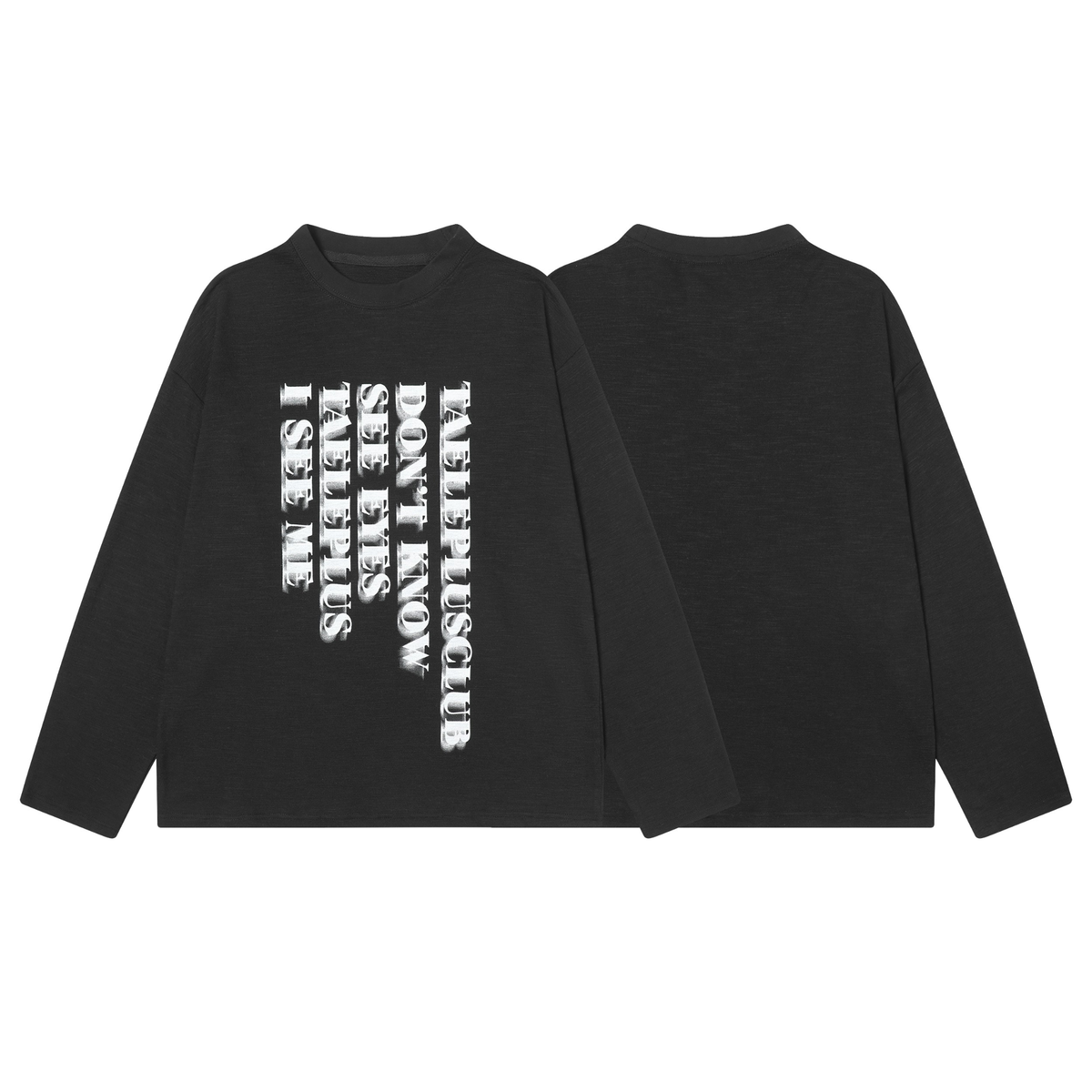 Madxmarx Vertical Shadow Graphic Long Sleeve Tee