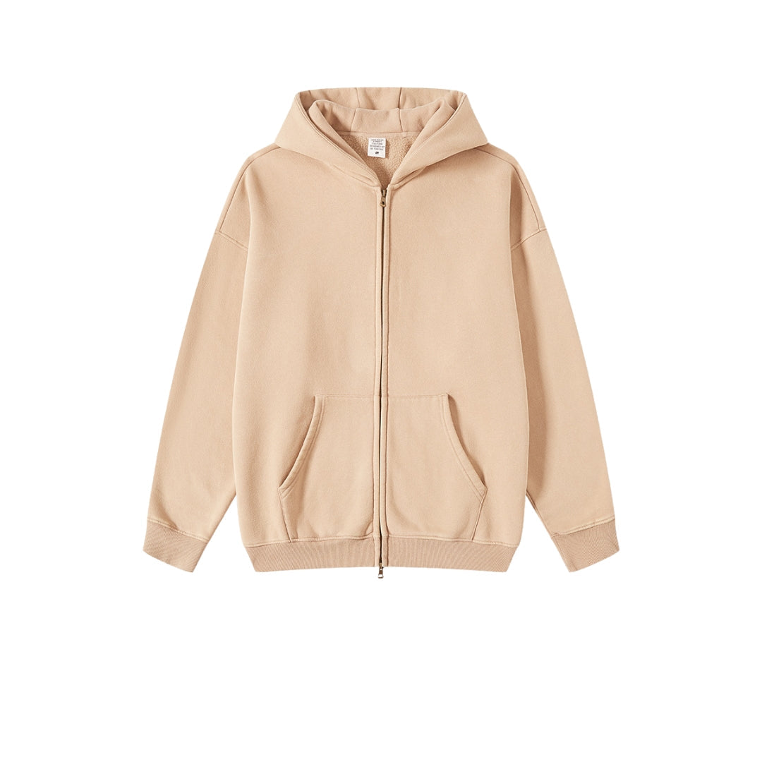 beige zipper