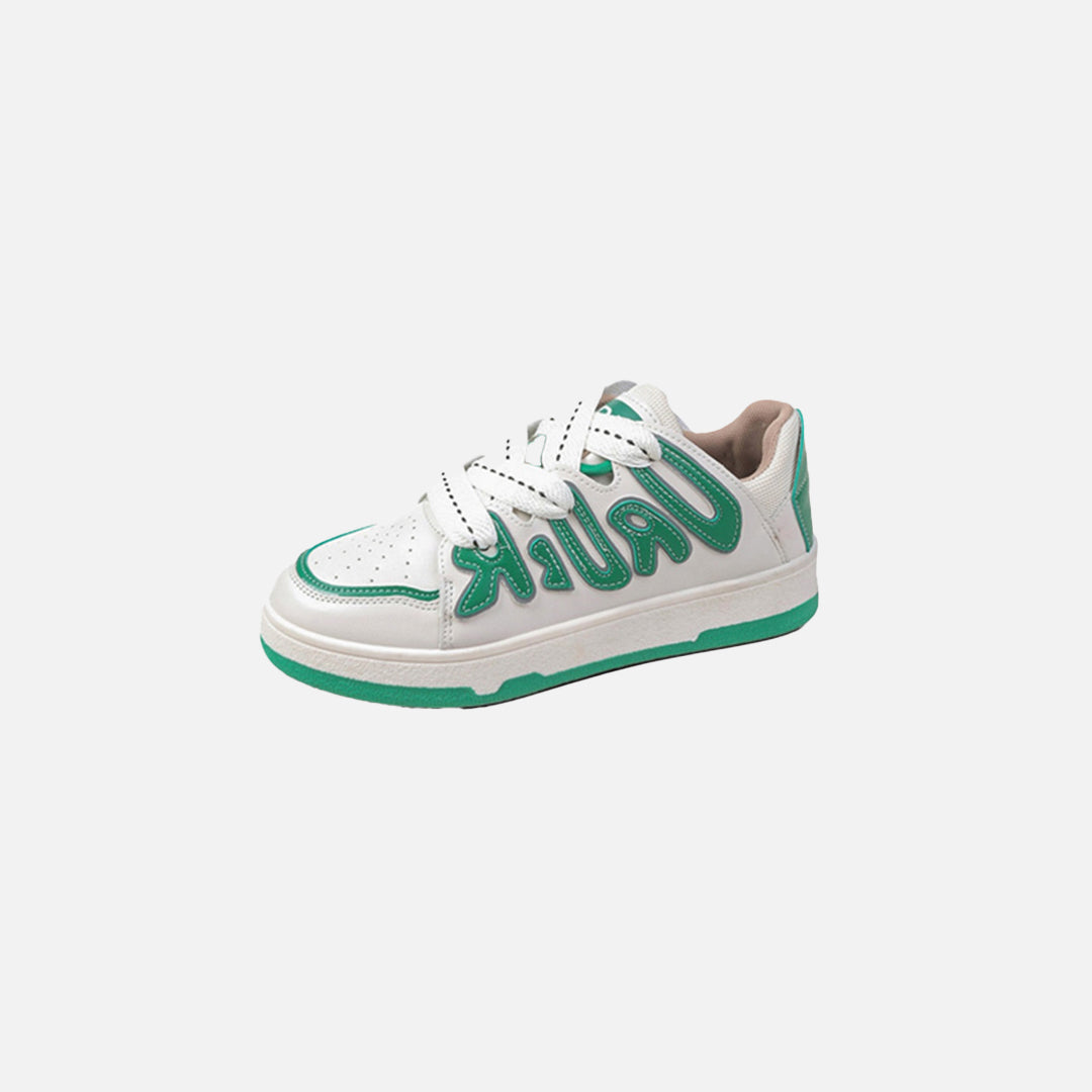 Vintage Letter Print Shoes