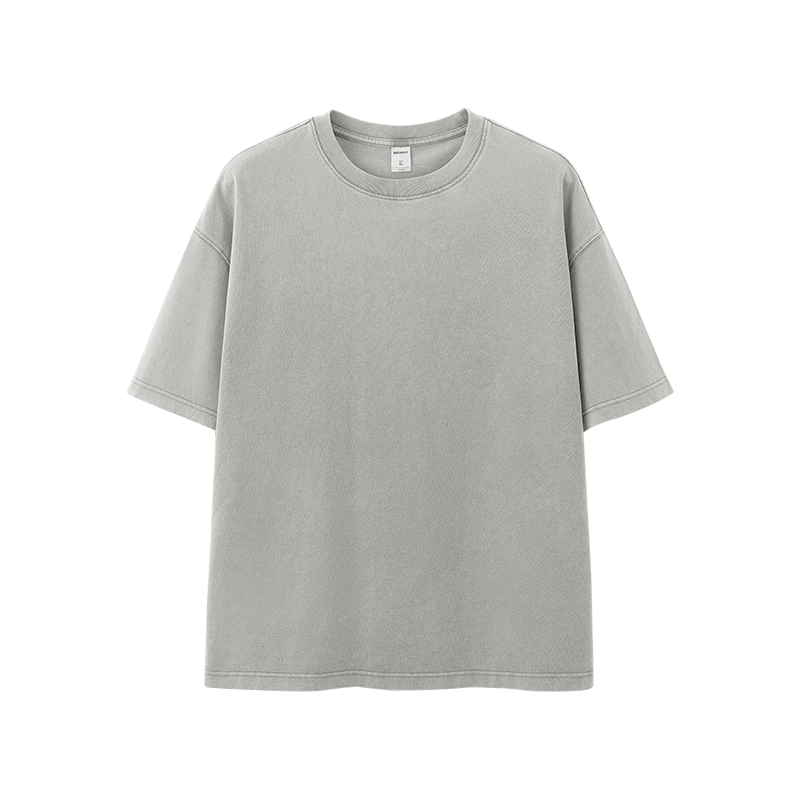 Camisetas lavadas de talla grande con efecto desgastado