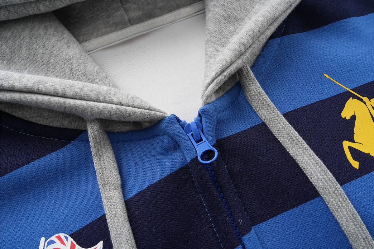 Madxmarx Striped Zip Hoodie