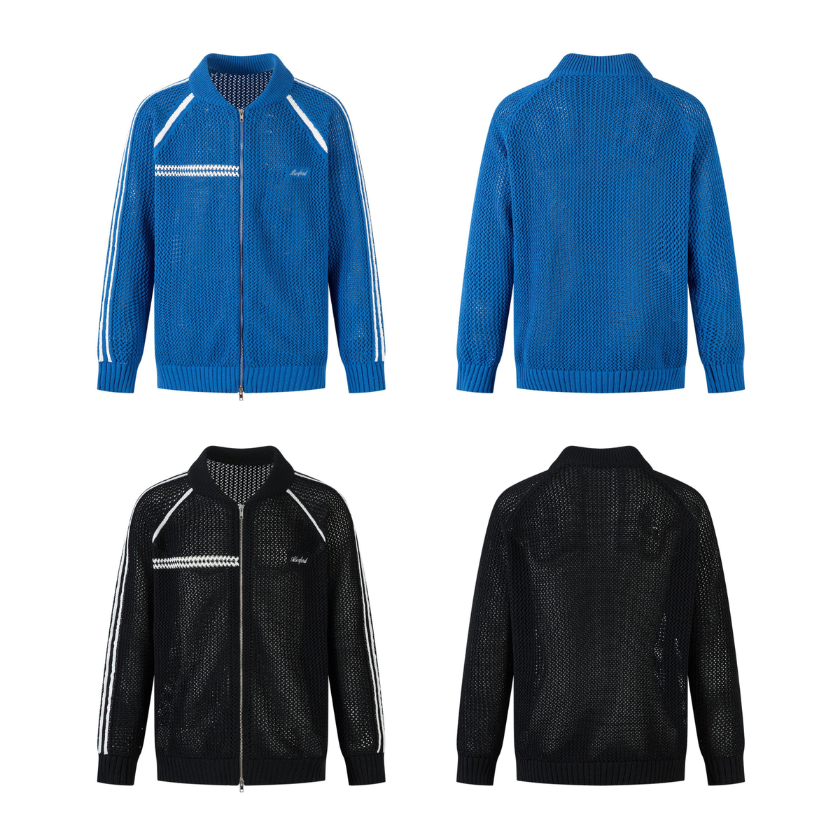 Madxmarx Mesh Knit Track Jacket