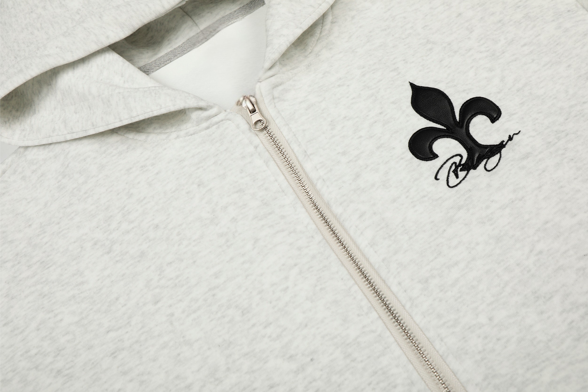 Madxmarx Cross Emblem Zip Hoodie