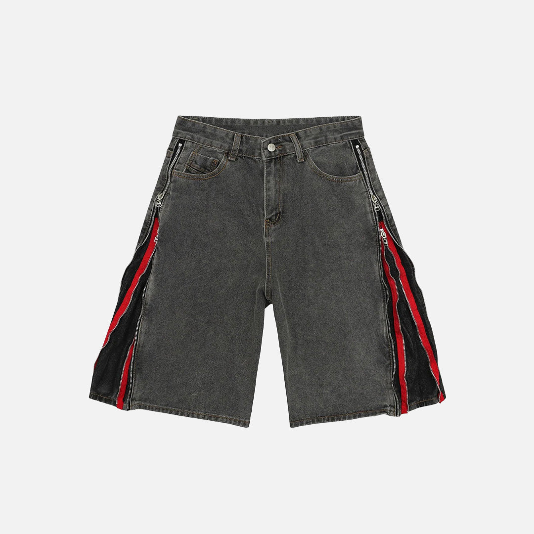 Pantaloncini cargo con cerniera Street
