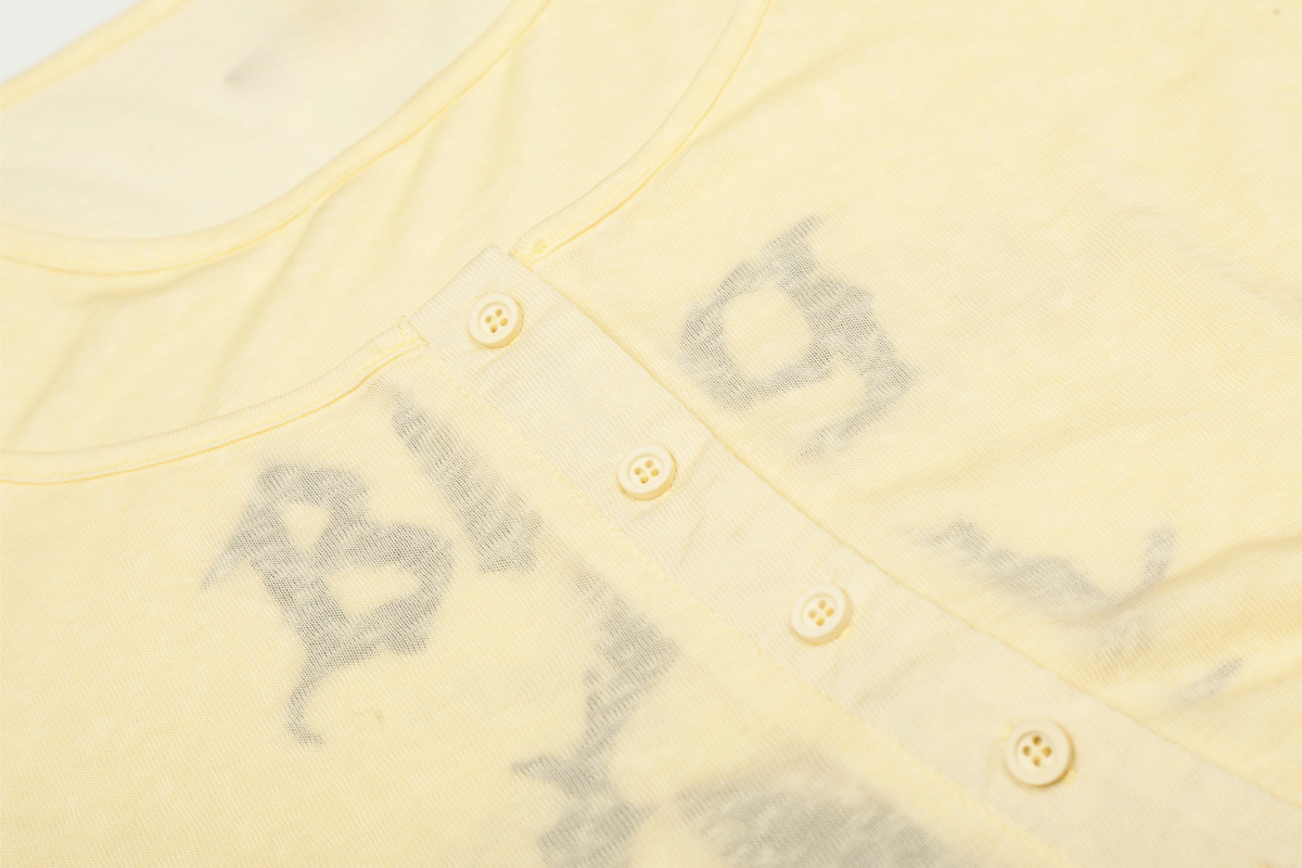 Madxmarx Graphic Long Sleeve Henley Tee
