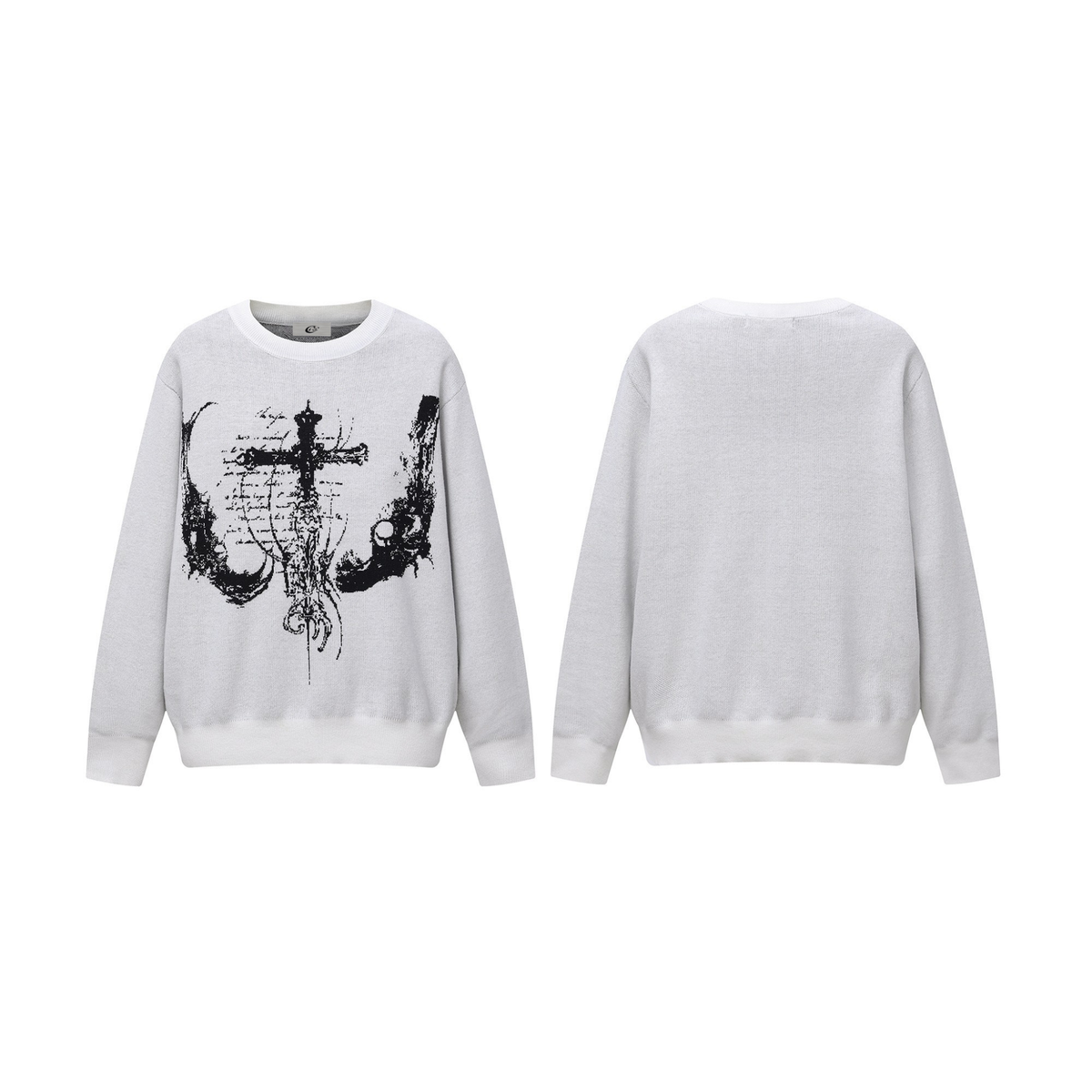 Madxmarx Gothic Cross Knit Sweater