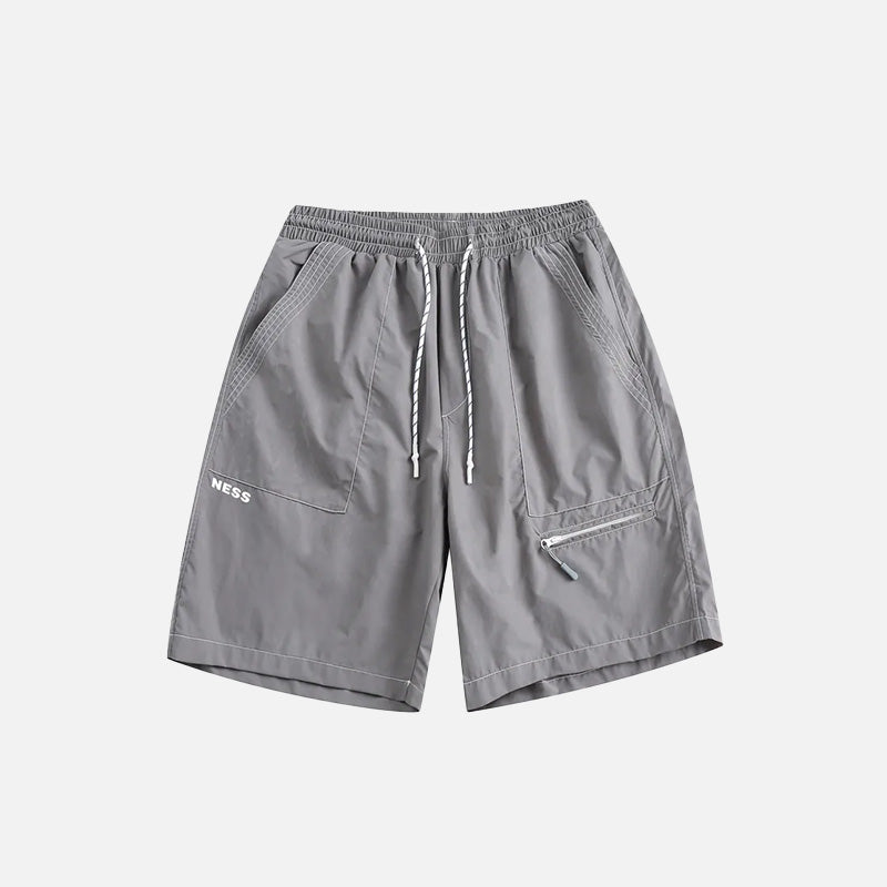 Polyester elastische taille shorts