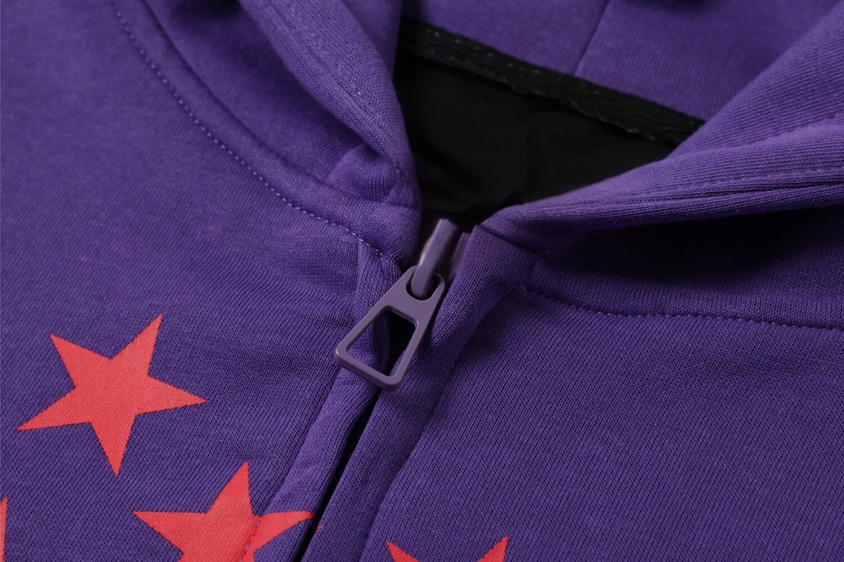 Madxmarx Star Graphic Zip Hoodie