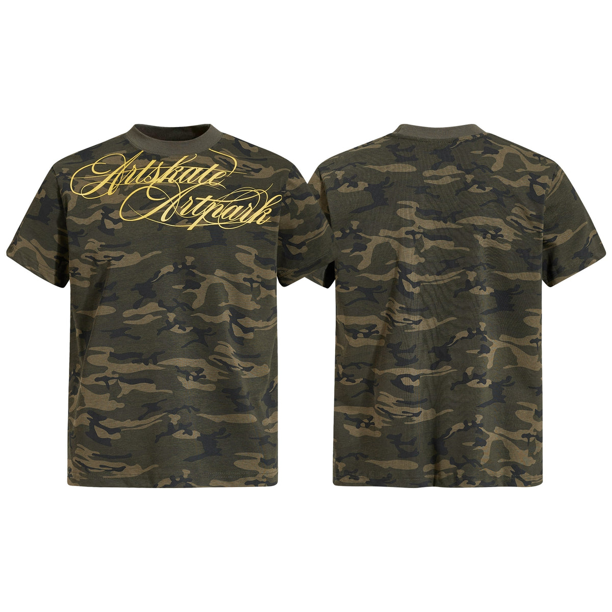 Madxmarx Camo Script Graphic T-Shirt