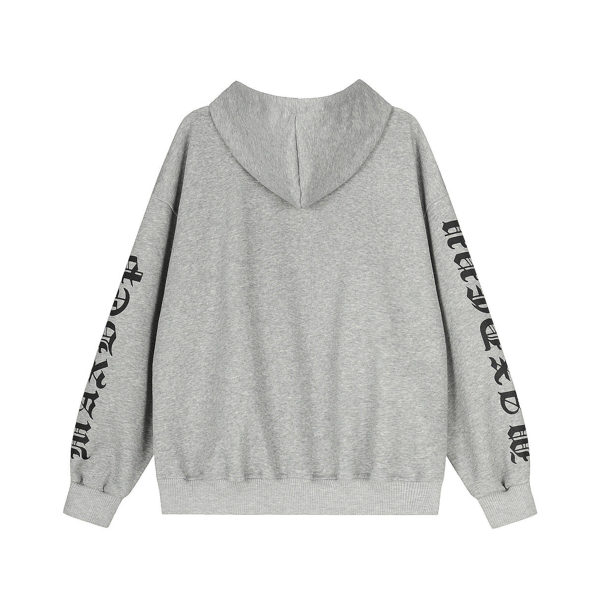 Madxmarx Distressed Graphic Zip Hoodie
