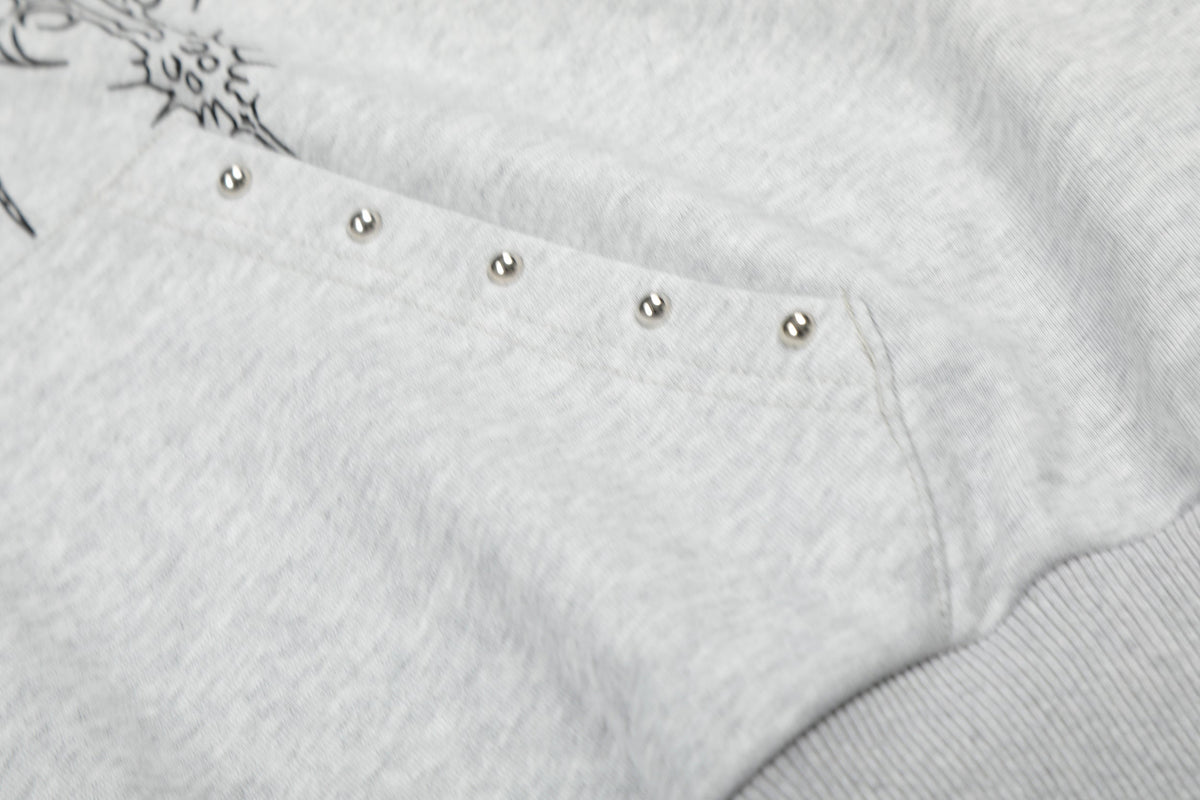 Madxmarx Gothic Cross Graphic Hoodie