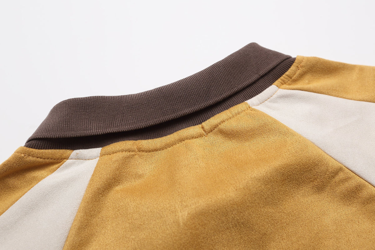 Madxmarx Varsity-Rugby-Shirt mit Aufnäher