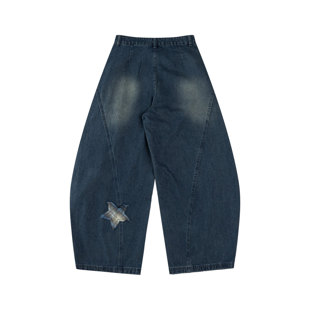 Jeans de pierna ancha con parche de estrella Madxmarx