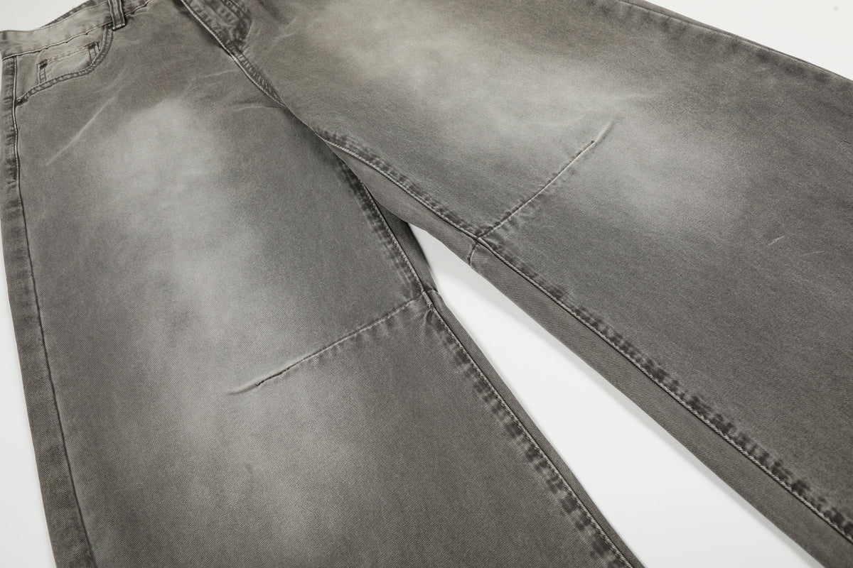 Pantalon en jean délavé gris vintage Madxmarx
