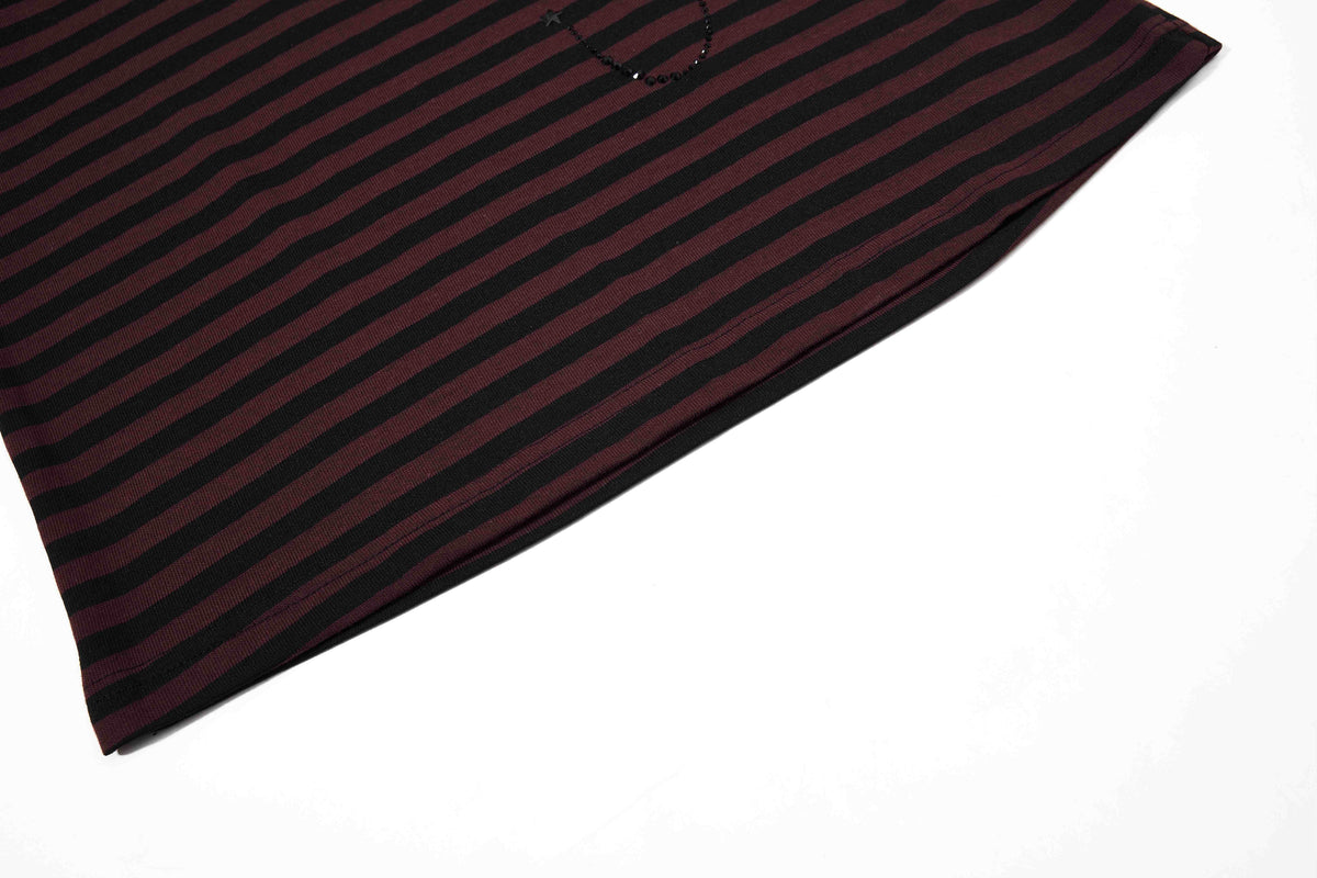 Madxmarx Rhinestone Stripe Tee