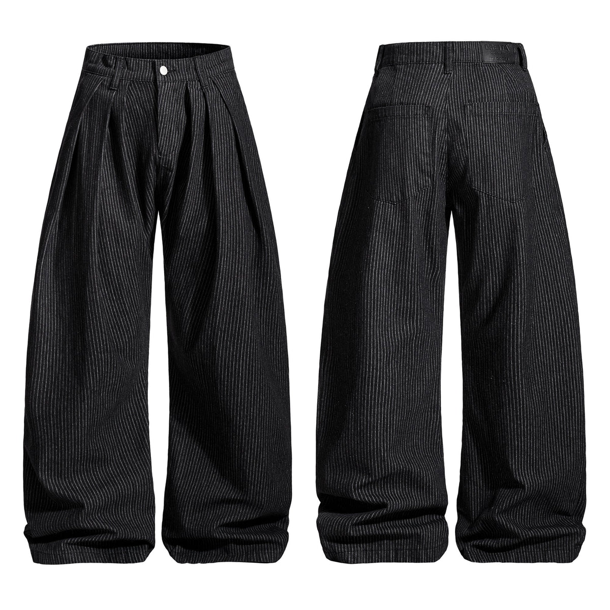 Pantalon à rayures style tonneau Madxmarx