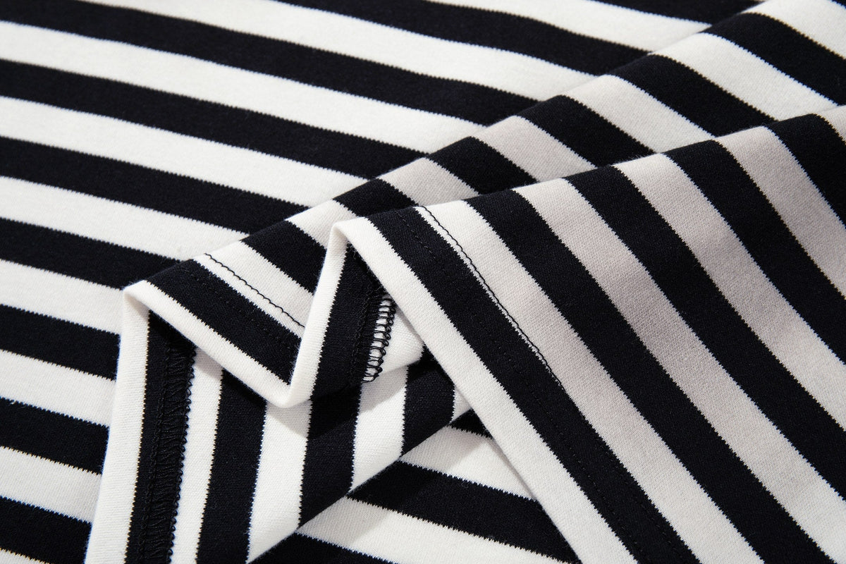 Madxmarx Striped Graphic Long Sleeve