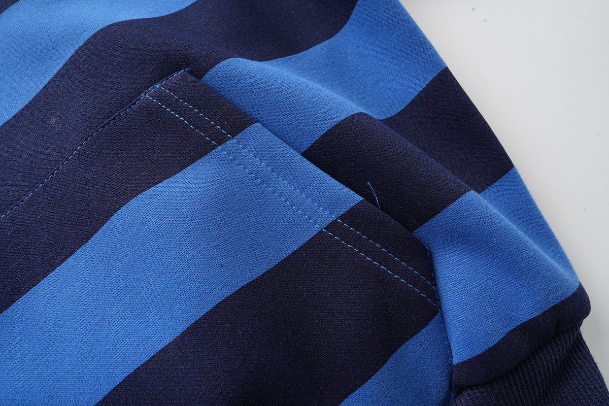 Madxmarx Striped Zip Hoodie
