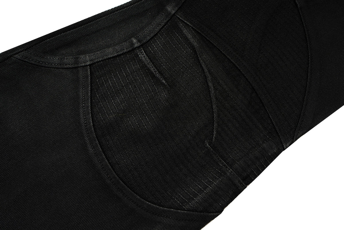 Jeans de pernera ancha con paneles Madxmarx