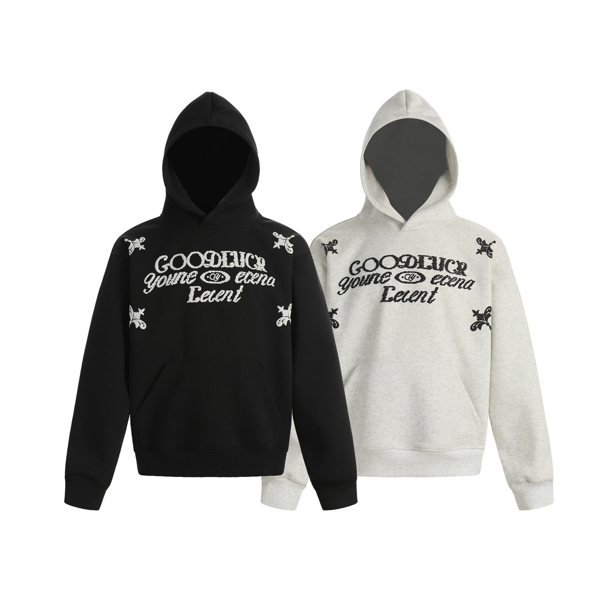 Madxmarx Embroidered Script Fleece Hoodie