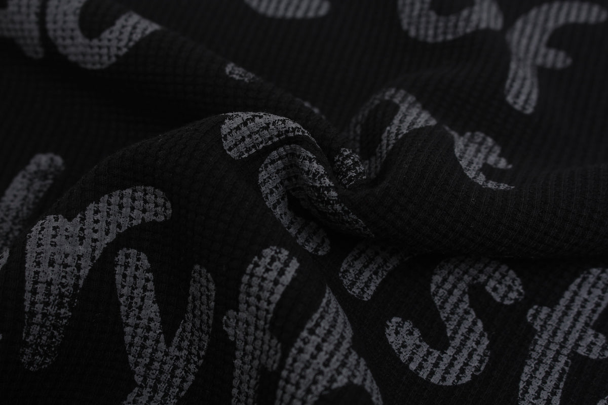 Madxmarx Graphic Waffle Long Sleeve