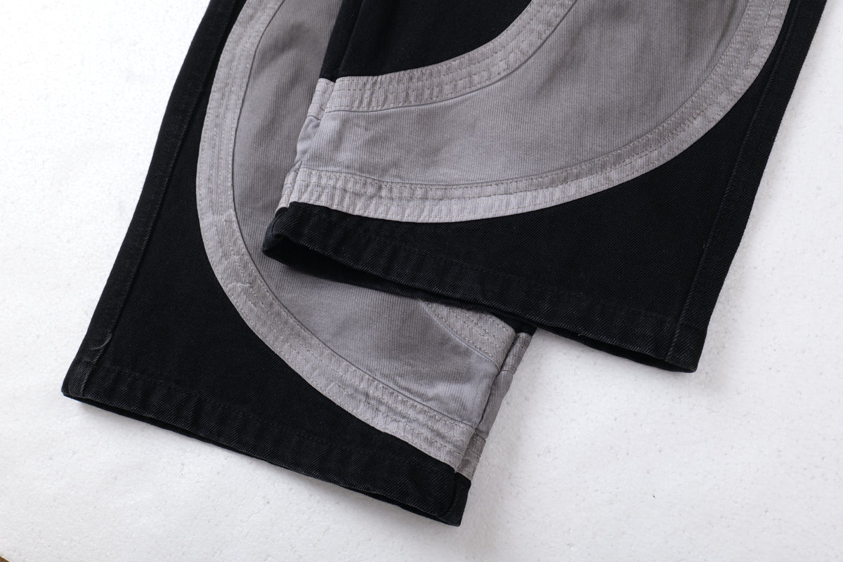 Madxmarx Multi-Panel-Hose mit Kontrastdetails und weitem Bein