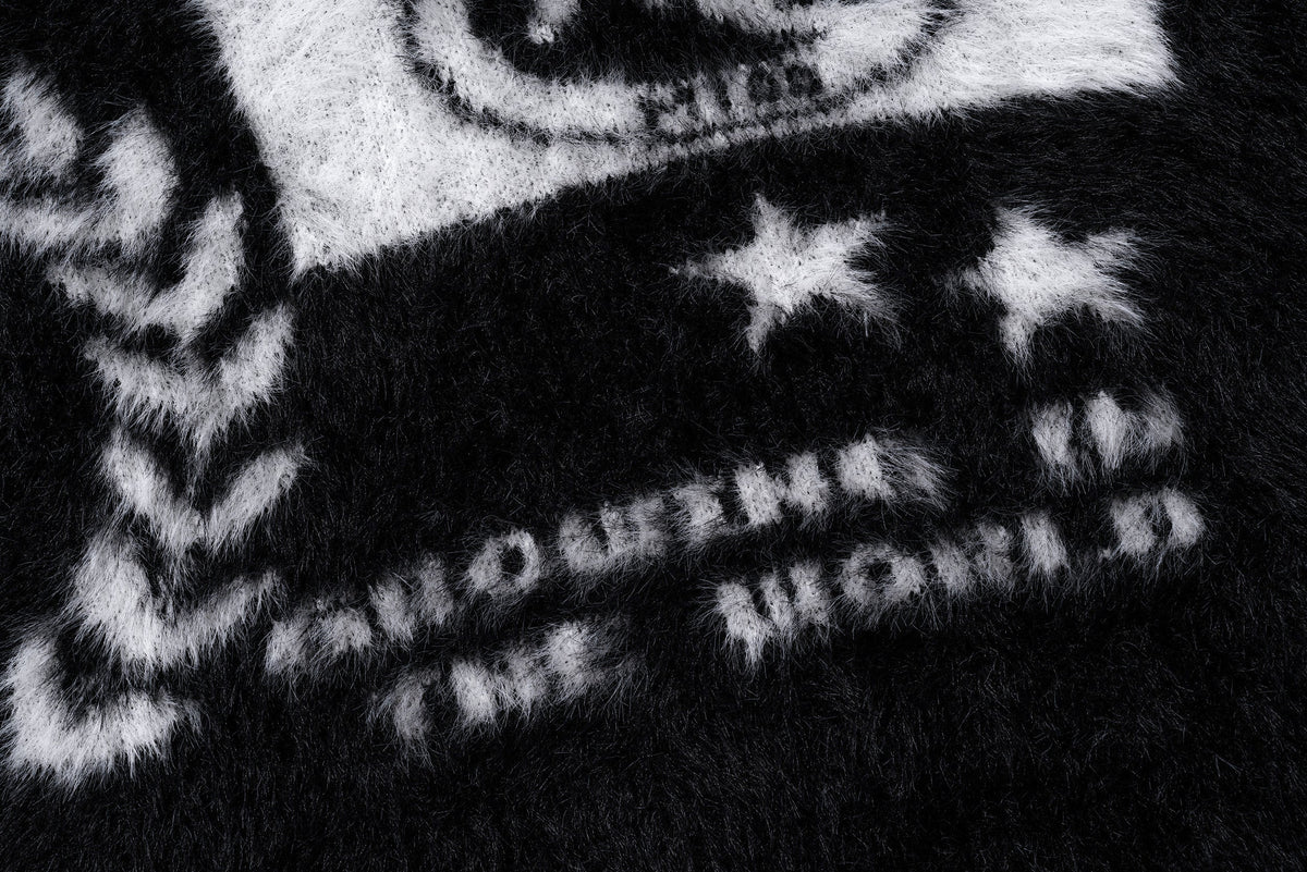 Madxmarx Fluffy Crest Knit Sweater