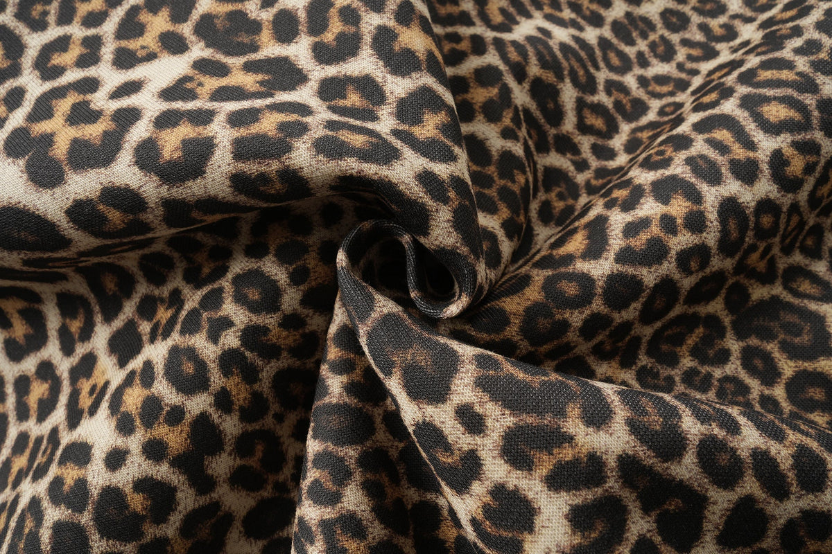 Madxmarx Leopard Graphic Zip-Up Hoodie