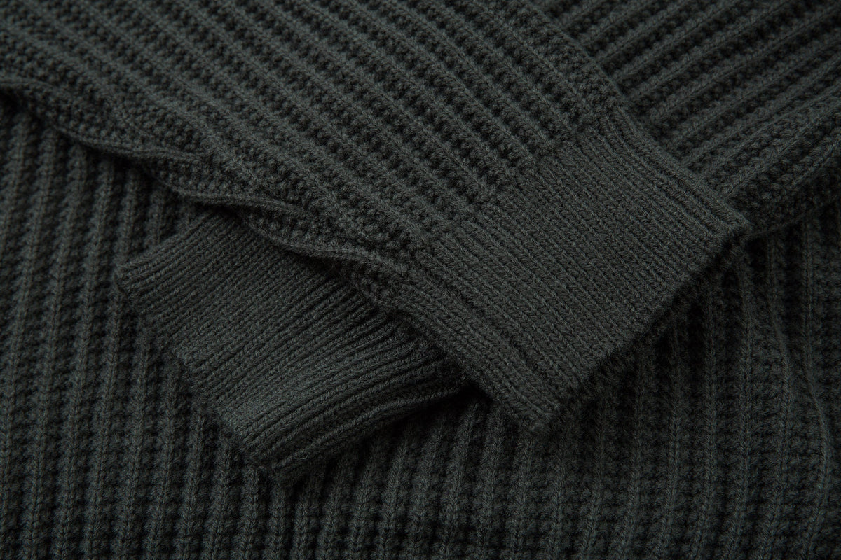 Madxmarx Minimalist Half-Zip Knit Sweater