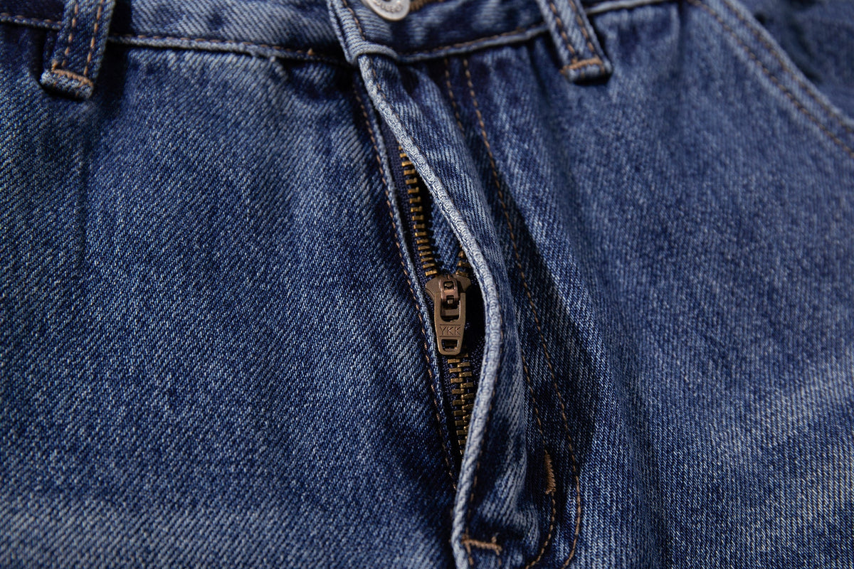 Madxmarx Rhinestone Utility Wide-Leg Jeans