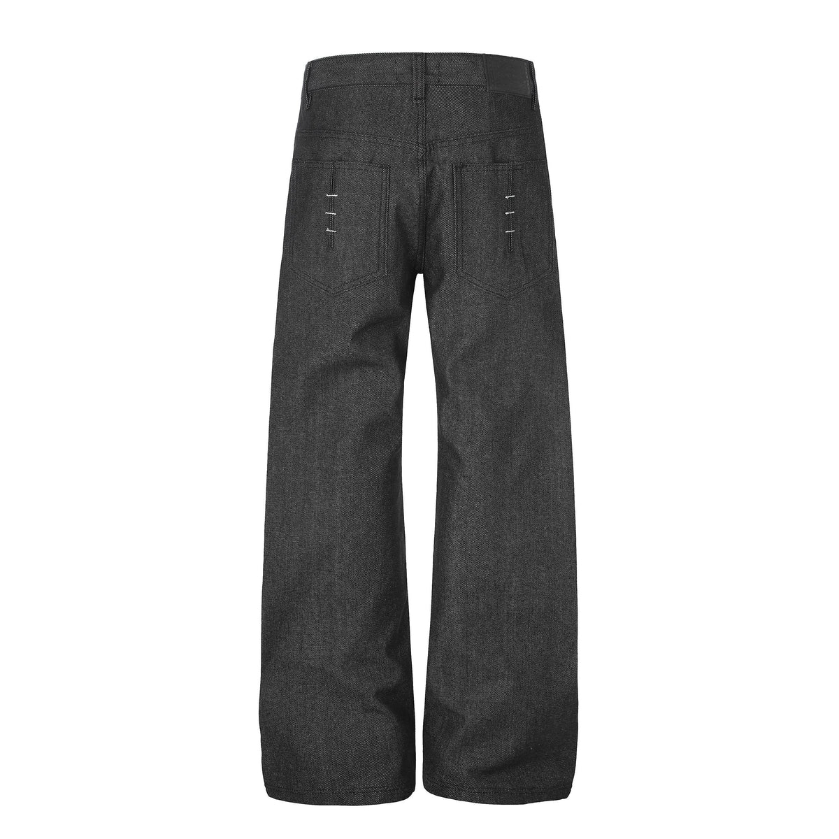 Madxmarx Stitched Detail Wide-Leg Jeans