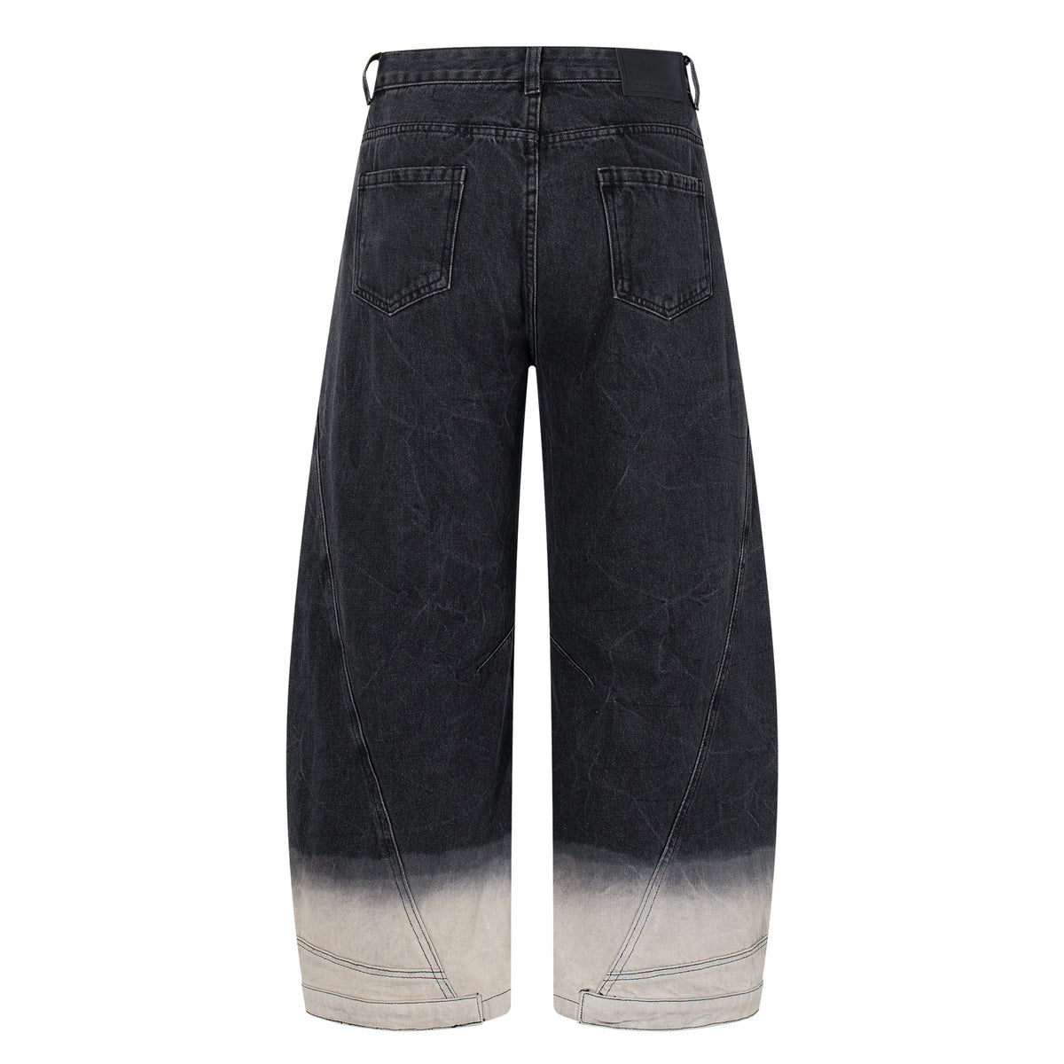 Madxmarx Gradient Washed Wide-Leg Jeans