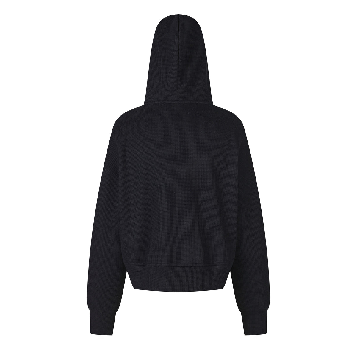 Madxmarx Waffle Knit Zip-Up Hoodie