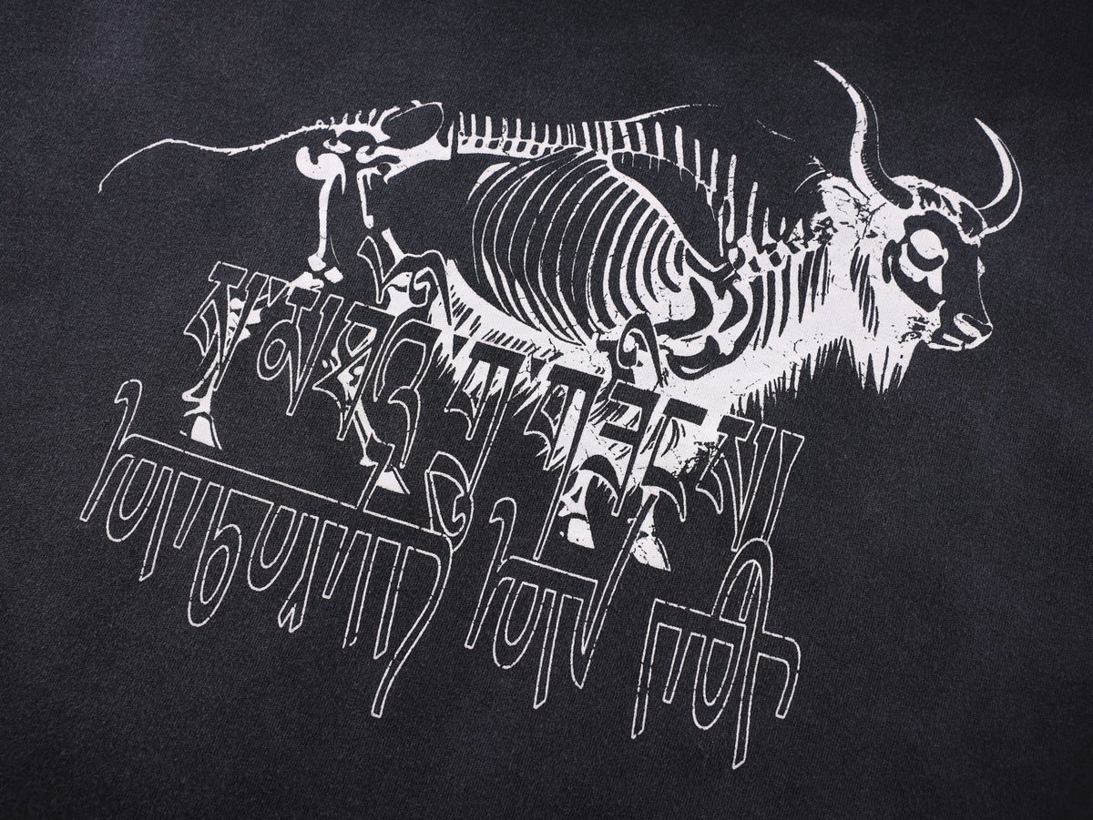 Madxmarx Skeleton Bull Gradient Langarmshirt