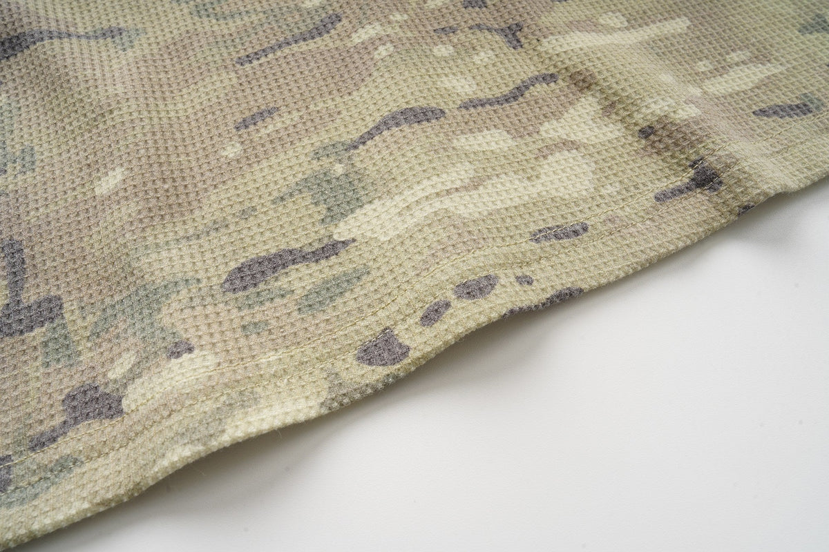Madxmarx Camo Henley Long Sleeve Tee