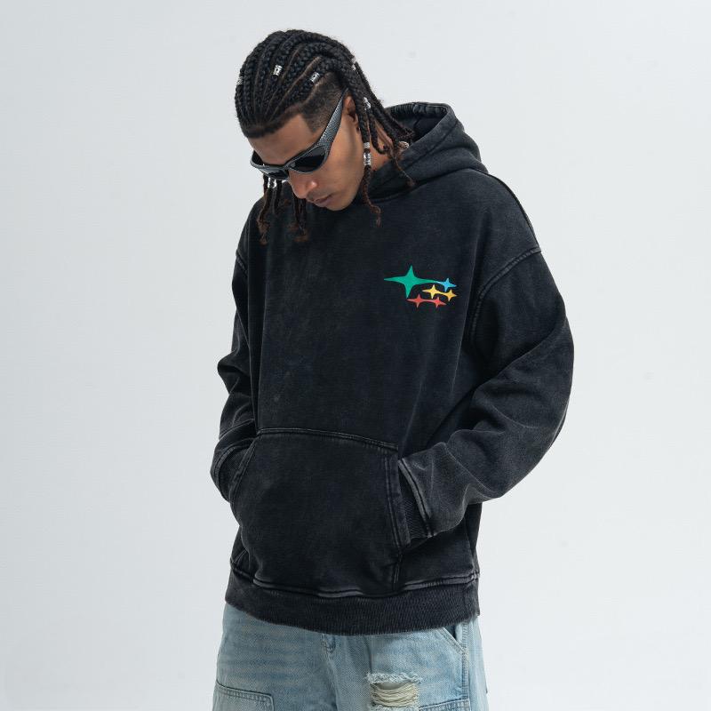 Madxmarx Graphic Washed Pullover Hoodie
