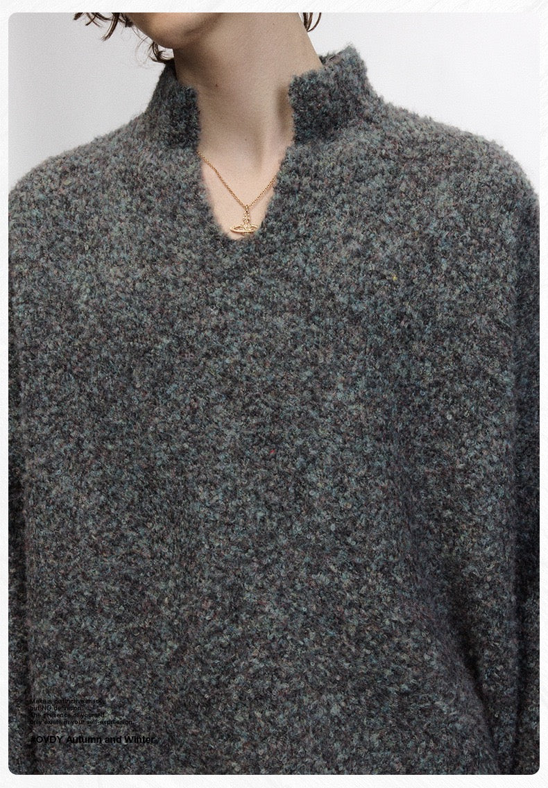 Madxmarx Small V-Neck Loose Sweater