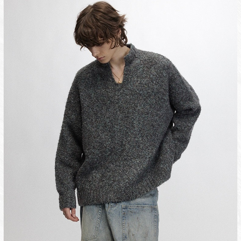 Madxmarx Small V-Neck Loose Sweater