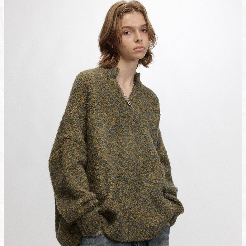 Madxmarx Small V-Neck Loose Sweater
